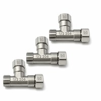 Raccord en T double pivotant en acier inoxydable 304 BSPP BSPT, filetage double femelle simple mâle 1/2 pouce, forgé à froid, raccord de tuyauterie 3 voies