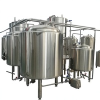 Équipement complet de brassage de bière nano/micro en cuivre pour pub commercial HG 5hl 5BBL 500L avec cuve de fermentation pour hôtels