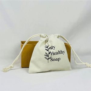 Bolsa de Tela de Muselina de Algodón Orgánico Personalizada con Cordón, de Alta Calidad, para Manualidades, Pegatinas y Regalos - Product Image 2