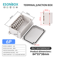 Boîtier de jonction électrique avec bornier intégré 12 voies pour câblage de panneaux de commande solaires, LED, automobiles, marins et industriels