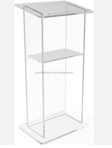 Chuyên Nghiệp Xách Tay Acrylic Giảng Bục Trong Suốt 3Mm Dày Cho Nhà Hàng Đám Cưới Và Nhà Thờ - Product Image 5