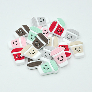 Cuentas de silicona para tazas de café, para hacer pulseras, mordedor para bebés a partir de 3 meses - Product Image 4