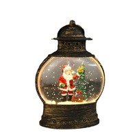 Lumière LED ovale à injection d'eau de Noël, directement de l'usine, en plastique, fonctionnant sur piles, veilleuse, décoration d'intérieur, cadeau créatif