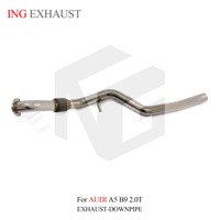 ING Système d'échappement avant en acier inoxydable de haute qualité pour AUDI A5 B9 2.0T, pièces de tuning automobile