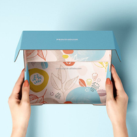 Custom Color Custom Pattern Corrugated Paper Gift Packaging Mailer Paper Box with Logo Customize