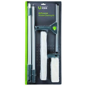 Professional <strong>2</strong>-in-1 Window Squeegee with Durable Rubber and Aluminum Telescopic Pole for Home &amp; Commercial Use - Product Image 1
