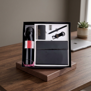 Olivia GL 2666 Executive <b>Office</b> <b>Gift</b> Box Personalized Steel Ball Pen Phone Stand ATM Card Holder Coasters Desk Stand 750ml Water - Product Image 3