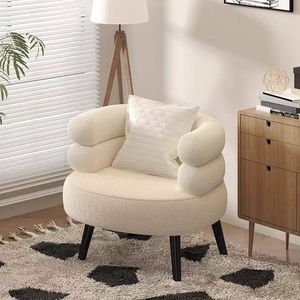<span class=keywords><strong>Chaise</strong></span> de maquillage populaire de luxe léger, en laine d'agneau, pour chambre à coucher, canapé paresseux, tabouret de <span class=keywords><strong>coiffeuse</strong></span> simple, <span class=keywords><strong>chaise</strong></span> avec dossier - Product Image 2