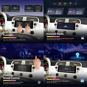 Autoradio Android Hikity per <span class=keywords><strong>Fiat</strong></span> 500 2007-2015 da 6,86'' Stereo per Auto 2+64G Carplay Wireless/Android Auto/GPS/WiFi Vendita all'Ingrosso - Product Image 3