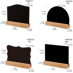 Pizarra de madera de 10x7,5 cm de doble cara para restaurante, bar, decoración del hogar, tablero de mensajes - Product Image 1