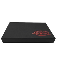 Boîte rigide personnalisée avec couvercle et base noirs, impression de logo personnalisée, emballage cadeau de luxe