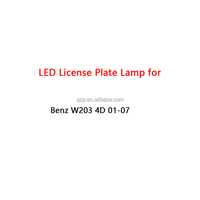 Accessoires de voiture faciles à installer Lampe d'immatriculation à LED pour Benz W203 4D 2001-2007