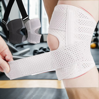 Genouillère de soutien respirante et hautement élastique avec stabilisateurs latéraux pour la protection sportive et le soulagement des douleurs liées aux déchirures du ménisque