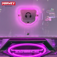 Marwey Nouvelle Machine de Danse d'Arcade de Luxe à Monnayeur pour Divertissement Intérieur, Jeu de Rythme et de Vitesse avec Musique
