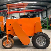 Machine à retourner le compost en paillis avec moteur diesel, faible consommation de carburant, haute productivité, longue durée de vie