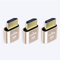 Dtech Émulateur d'Affichage 4K HDMI de Haute Qualité, Fictif, Moniteur Fantôme, Dongle sans Tête, OEM ODM