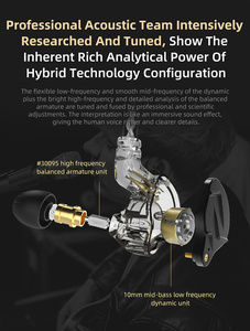 KZ ZSN Pro <span class=keywords><strong>X</strong></span> 1BA + 1DD, écouteurs de Sport, oreillettes à pilote hybride, hi-fi, basses, métal, vente en gros, nouveau, - Product Image 4