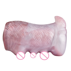 เครื่องช่วยสำเร็จความใคร่ชายแบบพกพา YOCY 2 in <span class=keywords><strong>1</strong></span> ทำจากซิลิโคนเนื้อนุ่ม รูปทรงสัตว์ วัว ช่องคลอดและทวารหนัก - Product Image 5