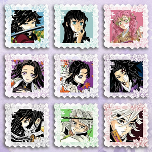 Sous-verres en céramique Anime, dessin animé japonais, carrés, absorbants, boîte mystère, lot en gros - Product Image 2