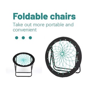 Silla de Luna elástica plegable para niños, asiento redondo antideslizante con cordón elástico - Product Image 4