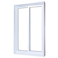 Fenêtre coulissante en verre HOPO série 60 de Guangzhou avec moustiquaire magnétique insonorisée pour la construction de maisons, design horizontal