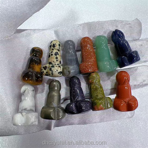Venta al por mayor de mini dildo de cristal natural, colgante de cuarzo rosa tallado a mano, varita de piedras curativas, otras artesanías de cristal - Product Image 4