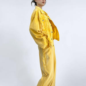 Set di jeans in Denim due pezzi personalizzato da <span class=keywords><strong>donna</strong></span> 2 pezzi in Denim - Product Image 4