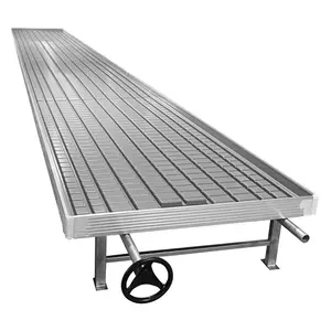 Hot sale ebb and flow rolling bench hydroponic flood tables in USA