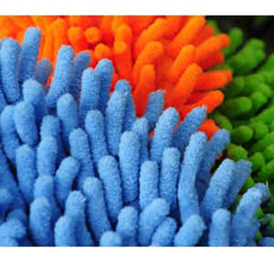 Chiffon en stock gants de <span class=keywords><strong>lavage</strong></span> de voiture en chenille de qualité microfibre gants de <span class=keywords><strong>lavage</strong></span> de voiture de couleur rayée vente en gros - Product Image 4