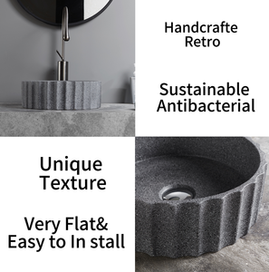 Tarpul <span class=keywords><strong>2025</strong></span> עיצוב חדש כלי סניטריים מודרני עגול כיור אמנותי עבור וילות רחצה מודרני - Product Image 3