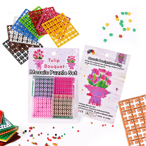 Jeu de puzzle en mosaïque de pixels Montessori, ensemble éducatif d'<span class=keywords><strong>art</strong></span> et d'artisanat DIY <span class=keywords><strong>pour</strong></span> enfants, kit de loisirs créatifs interactif parent-enfant - Product Image 5