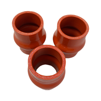 Tuyau en silicone sur mesure renforcé d'aramide pour échappement, avec soufflet turbo, simple ou double soufflet en caoutchouc silicone