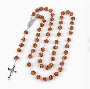 פופולרי בלינג 10 מ "מ <span class=keywords><strong>rhinestone</strong></span> כדורים שרשרת רוזארי - Product Image 3