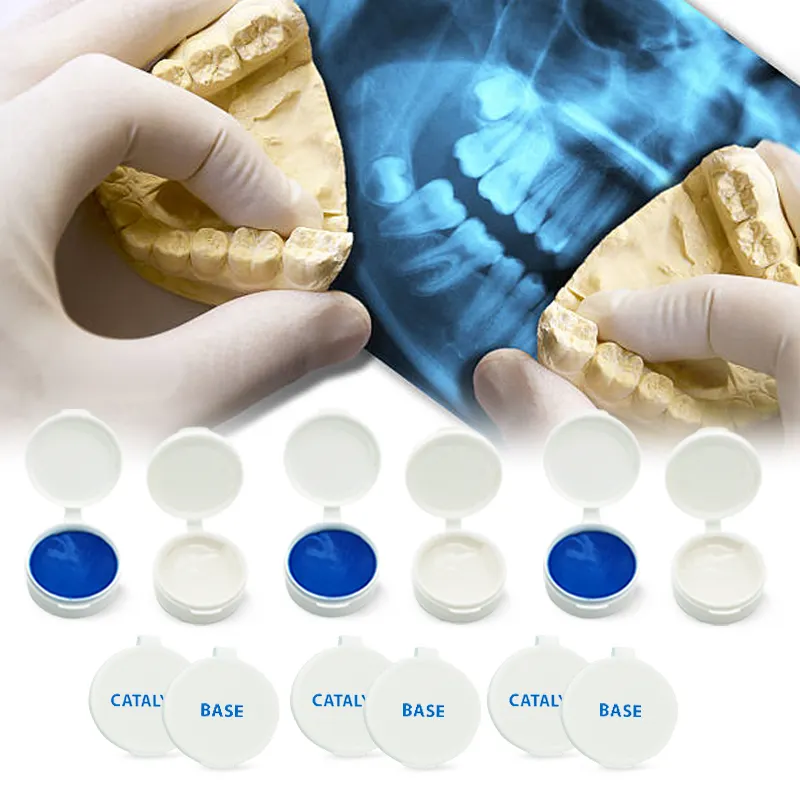 Odontologia Protesis kalıplama Agar kulaklıklar sarf malzemeleri silikon kiti Grillz kalıp diş diş silikon izlenim malzeme macun