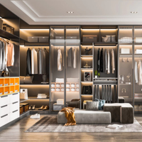 Armoire Modulaire Murale Complète Lesso Home, Design Turc, Luxe Moderne, pour Chambre et Salon, Meuble de Construction pour Hôtel