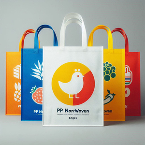 Sac non tissé personnalisé à faible MOQ avec logo imprimé, sac promotionnel recyclé en polypropylène non tissé, <span class=keywords><strong>pochette</strong></span> à chaussures, sac anti-poussière <span class=keywords><strong>pour</strong></span> baskets, sac de shopping - Product Image 2