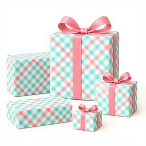 Papier d'emballage élégant à motif Caro Tree Elk pour décoration de fête DIY, 50% de réduction, papier couché, taille personnalisée, imprimé offset, motif bois moderne - Product Image 1