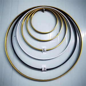 Miroir de maquillage rond sans cadre, or, argent, noir, à fixer au mur, décoration de salle de bain, style nordique - Product Image 1