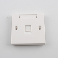 Placa de pared modular Keystone RJ45 de red simple/doble, placa frontal AMP de doble puerto 760245389, panel de red