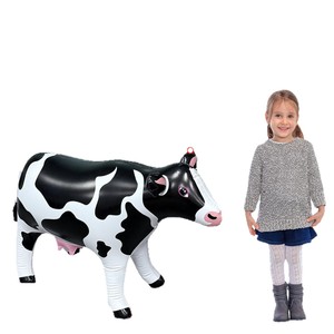 Modèle de vache gonflable de 6 à 8 pieds, décoration de fête d'anniversaire sur le thème des animaux - Product Image 5