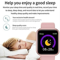 Montre connectée multifonctionnelle pour hommes et femmes, bracelet connecté pour téléphone, musique, fitness, sport, moniteur de sommeil, montre connectée Y68 D20