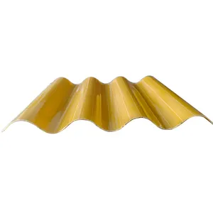 Oem 1-4mm Frp Corrugated Plastic Plancha Fibra De Vidrio Grp Transparent Roof Plastic Sheet Frp Fiber Glass for Roofing