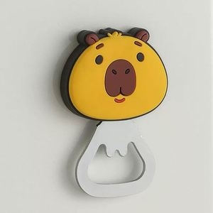 Ouvre-bouteille en PVC souple 3D avec logo personnalisé, cadeau de fête - Product Image 1