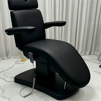 Fauteuil de Salon de Beauté Électrique Moderne à 3 Moteurs, Réglable, en Velours ou Cuir PU, Meuble Portable en Acier