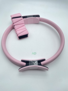 Pilates Accessories <b>Dumbbell</b> Training Yoga Fitness Pilates Silicone Weight Ring Kit Pilates Unisex Pink Accessories Kit - Product Image 4