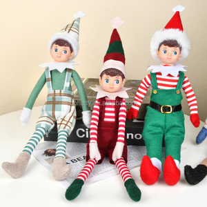Décorations de Noël populaires à suspendre, ornements de poupées en plastique écologiques pour les fêtes - Product Image 3