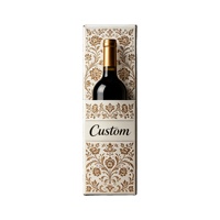 Caja de Regalo para una Sola Botella de Vino o Brandy, Personalizable TongKun, de Cartón Autoarmable, Ecológica, con Materiales Reciclados, Portátil