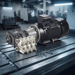 Pompe à piston triplex à entraînement moteur, série haute pression, pour nettoyage industriel, 105 L/min, 100 bars - Product Image 1