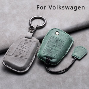 Funda de Cuero para Llaves de Coche, Llavero para VW Volkswagen Golf 7 MK7 Tiguan MK2 para Ateca Leon <span class=keywords><strong>FR</strong></span> <span class=keywords><strong>Ibiza</strong></span> Skoda Octavia Kodiaq - Product Image 6