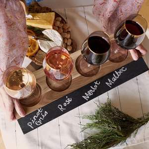 Tableau de dégustation de vin avec tableau <span class=keywords><strong>ardoise</strong></span>, 2 pièces de <span class=keywords><strong>craie</strong></span> en stéatite - Product Image 4